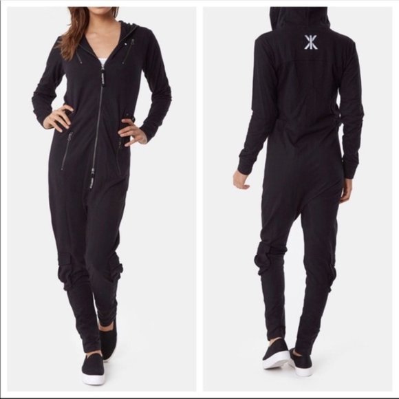 OnePiece Pants - OnePiece XXS Grey Distressed Waffle Thermal Hooded